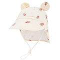 New Autumn Children Bucket Hats 1-3Y Boys and Girls Beach Sun Cap Toddler Sun Hat with Shawl Breathable Outdoor Activities Cap