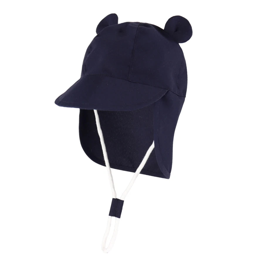 Adjustable Baby Sun Hats with Neck Flap Protection - Perfect Swim & Play Toddler Hat for Girls & Boys