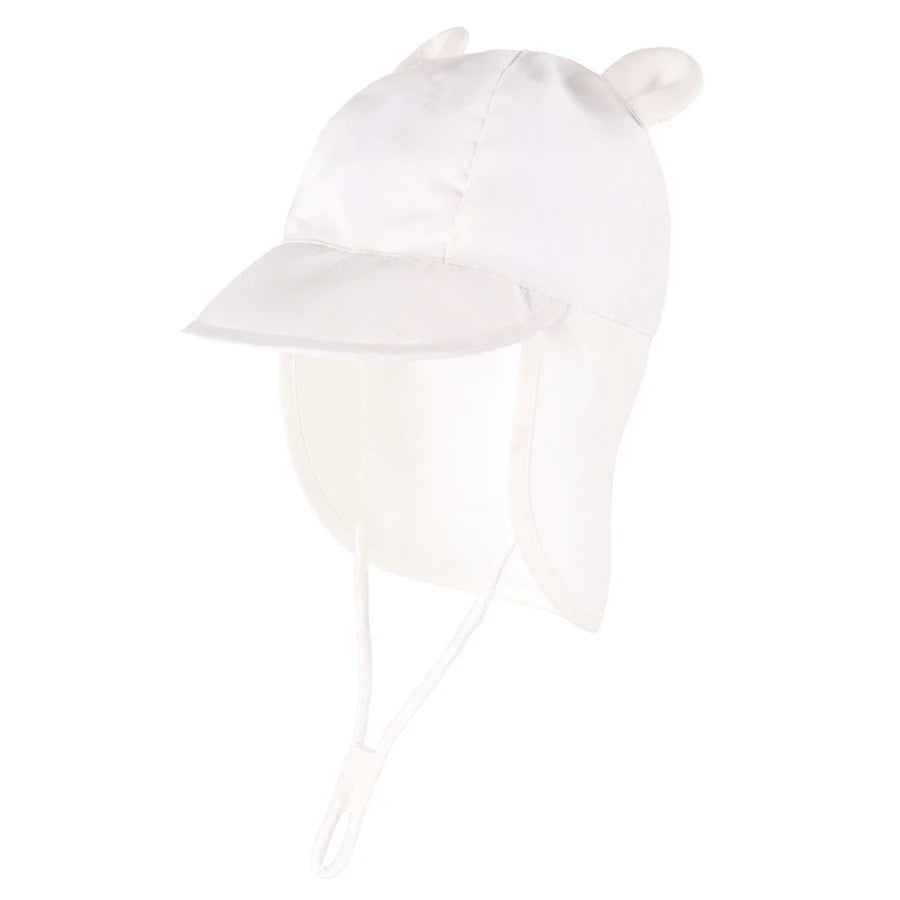 Adjustable Baby Sun Hats with Neck Flap Protection - Perfect Swim & Play Toddler Hat for Girls & Boys