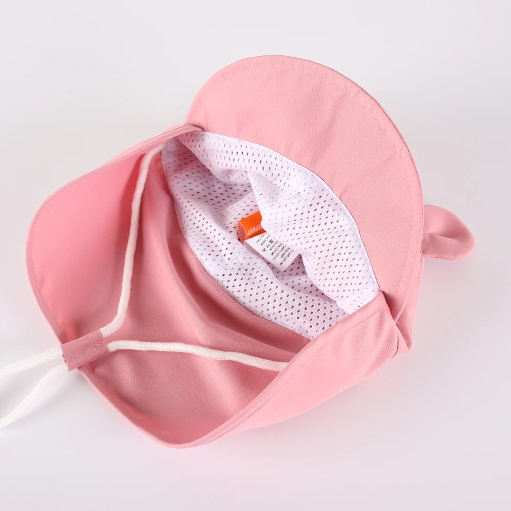 Adjustable Baby Sun Hats with Neck Flap Protection - Perfect Swim & Play Toddler Hat for Girls & Boys
