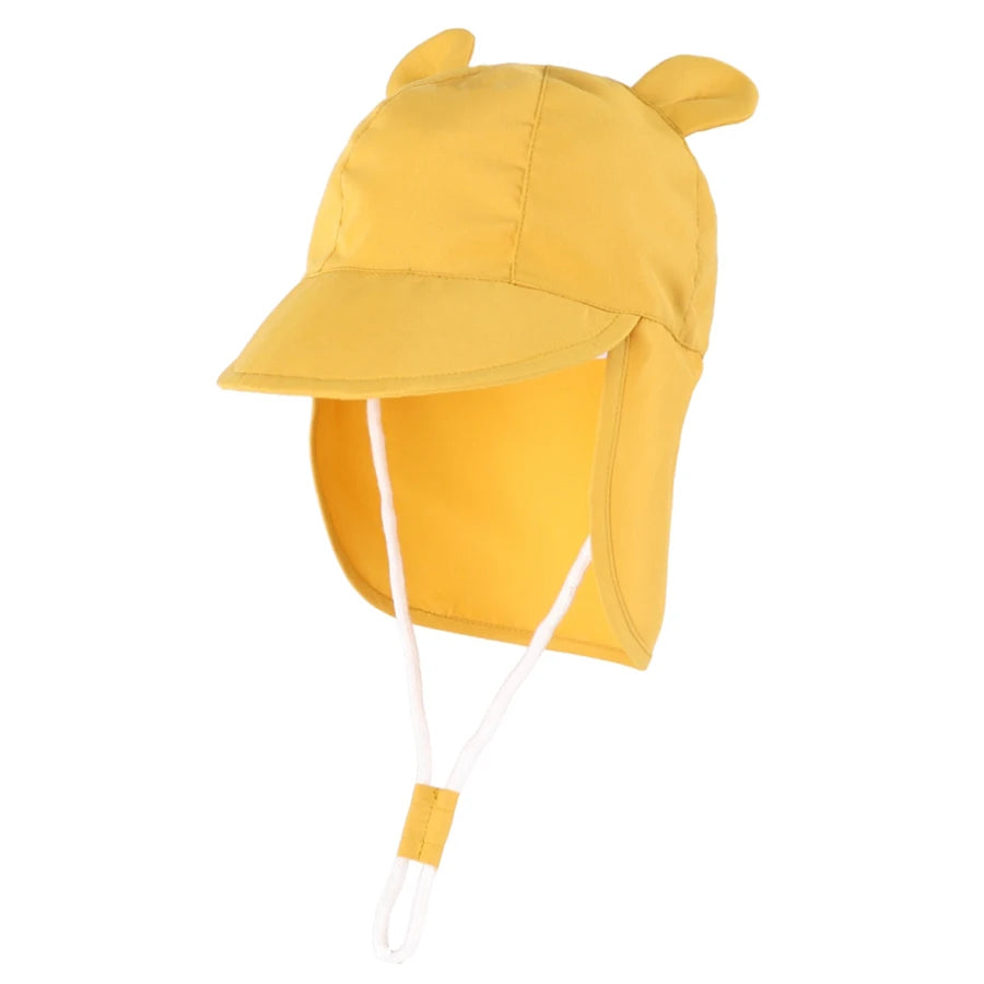 Adjustable Baby Sun Hats with Neck Flap Protection - Perfect Swim & Play Toddler Hat for Girls & Boys